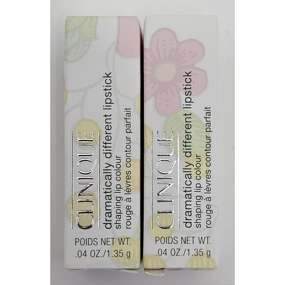 Lot of 2 Clinique Dramatically Different Lipstick in 04 Canoodle Travel Size NIB - Picture 1 of 4